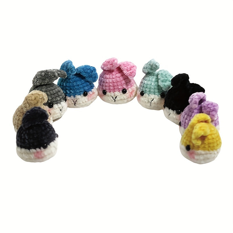 3pcs 50g Chenille Hand Woven Polyester for Hats Bags Dolls Accessories