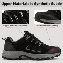 Men's Durable Hiking Boots Non Slip Lace Up Shoes For Outdoor Activities