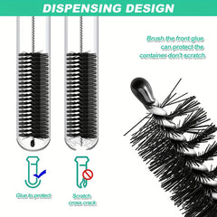 10pcs Bottle Cleaning Brushes Nylon Tube Brush Set with Hook