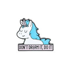 Creative Unicorn Brooch Set Children's Rainbow Accessory