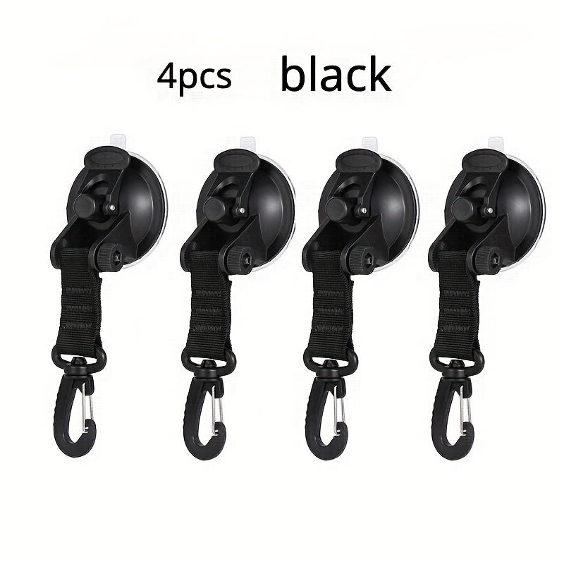 4pcs Suction Cup Hook No Punching Portable Suction Cup With Hook