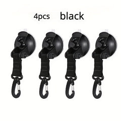 4pcs Suction Cup Hook No Punching Portable Suction Cup With Hook