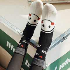 Smiling Face With 100 Tide Socks Women's Stockings & Hosiery