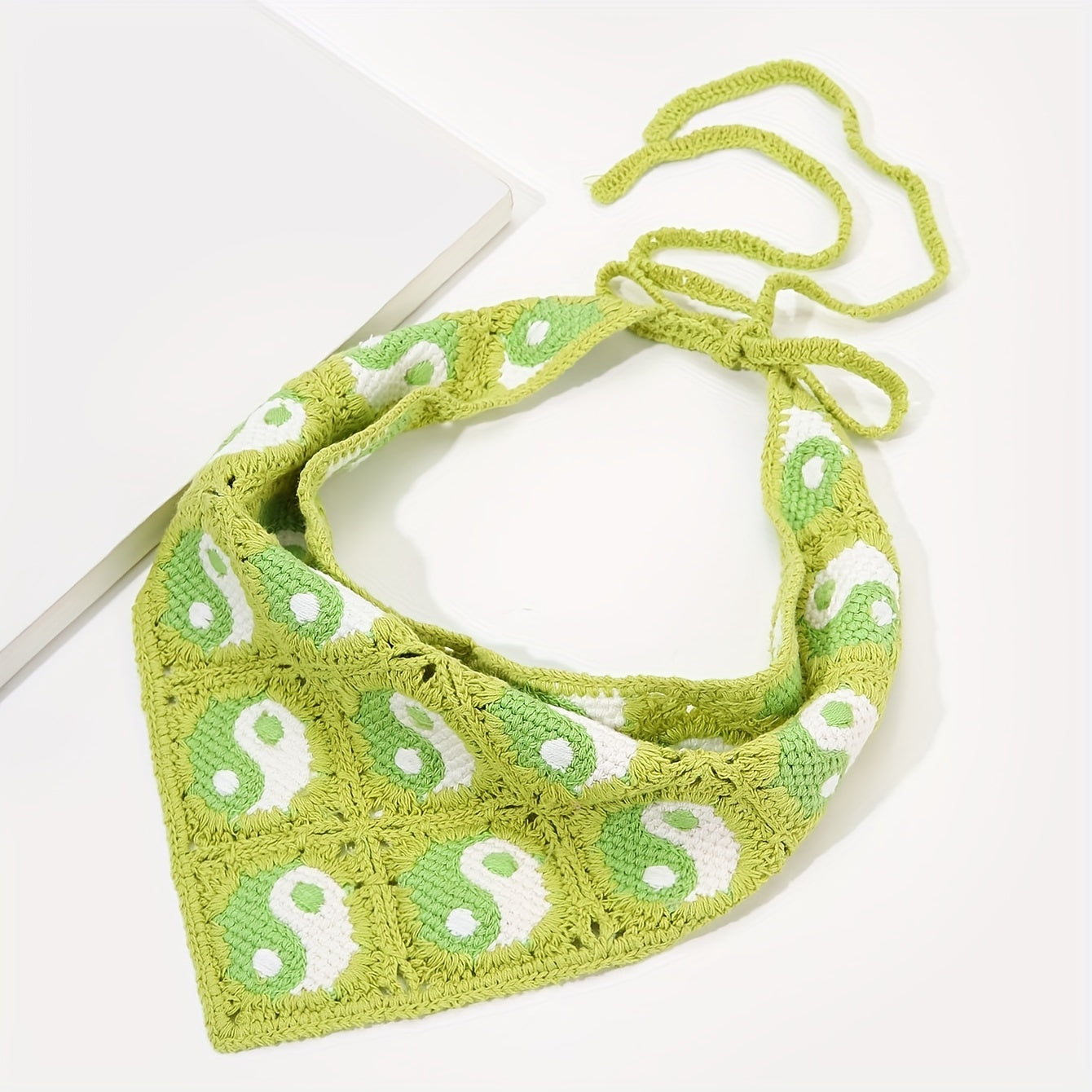 Tai Chi Pattern Bandana Crochet Hair Band Women Girls Hair