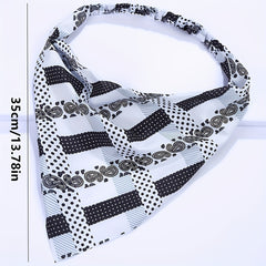 4pcs Paisley Print Head Scarf Triangle Bandanas Hairband Headwrap