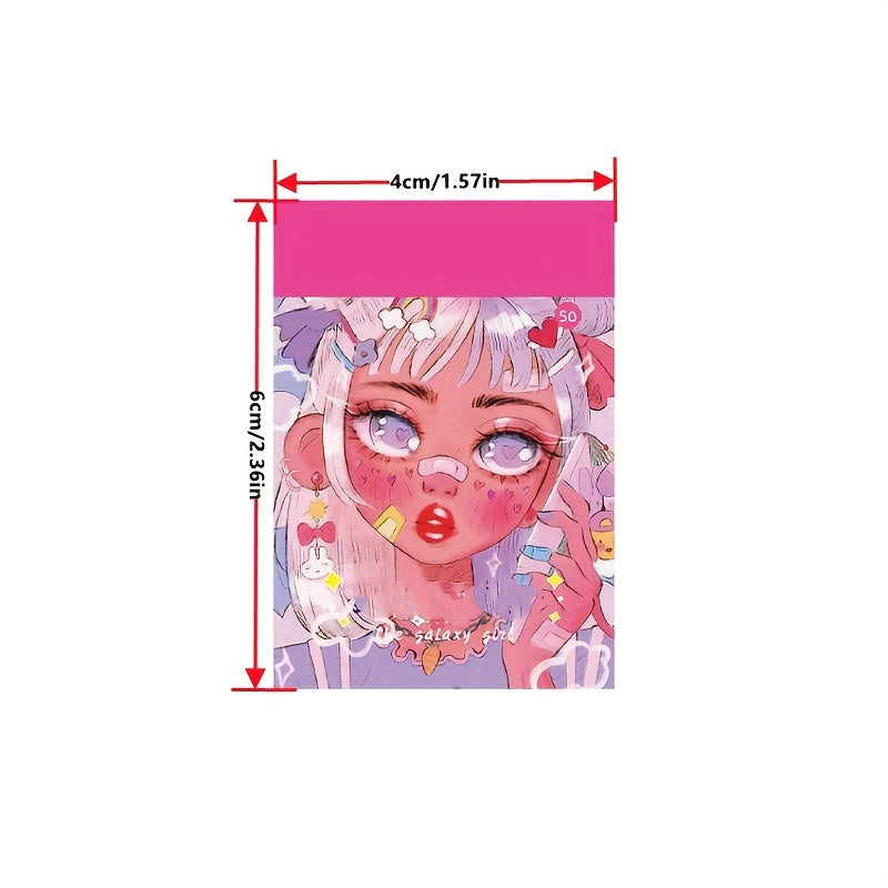 50pcs Galaxy Girl Decorative Stickers Scrapbooking Stick Label Diary Album