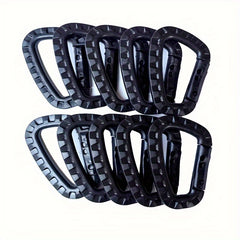 10pcs D Ring Spring Snap Ring Buckle Keychain for Outdoor Camping
