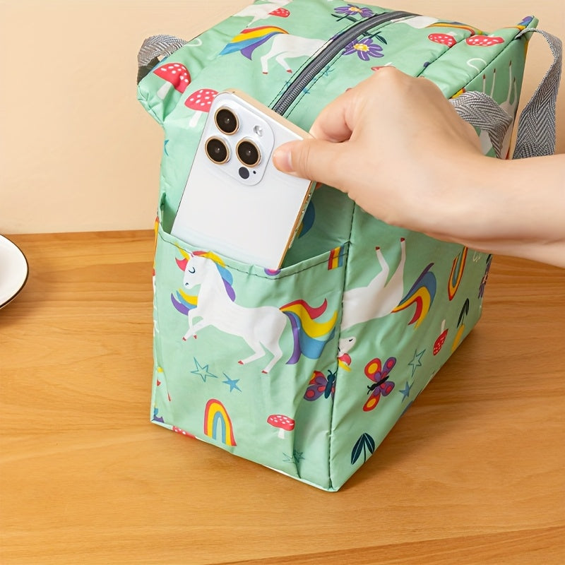 Space Lunch Bag Insulated Oxford Cloth Waterproof for Office & School