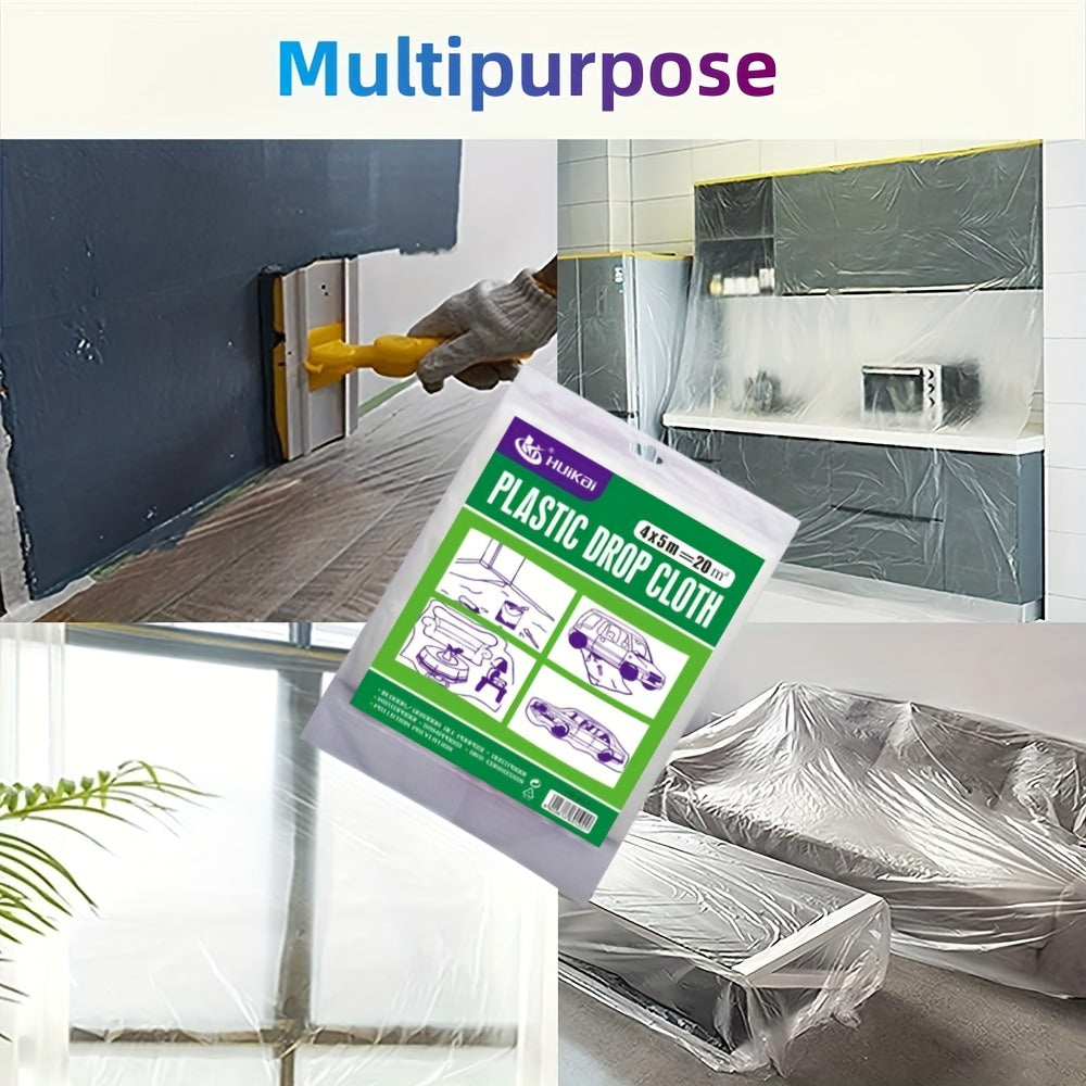 Disposable Plastic Drop Cloth Waterproof Furniture Cover
