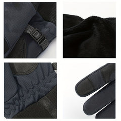 Warm Windproof Riding Gloves for Men & Women - Velvet Lined