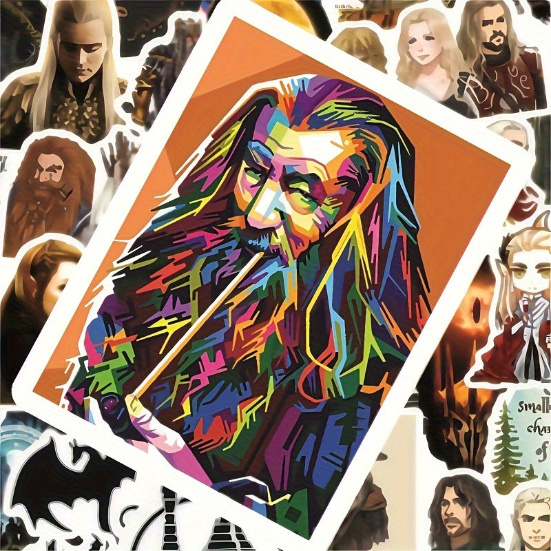 50pcs Hobbit & LOTR Stickers Set for Notebooks Luggage Computers