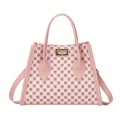 Classic Style Women's Handbag Turn Lock Crossbody Bag