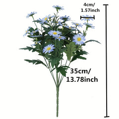 9 Forks Artificial Daisy Flower Real Touch Arrangement Home Wedding Office Decor