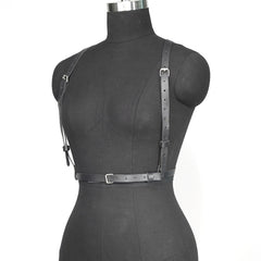PU Leather Harness Belt For Women Goth Belt