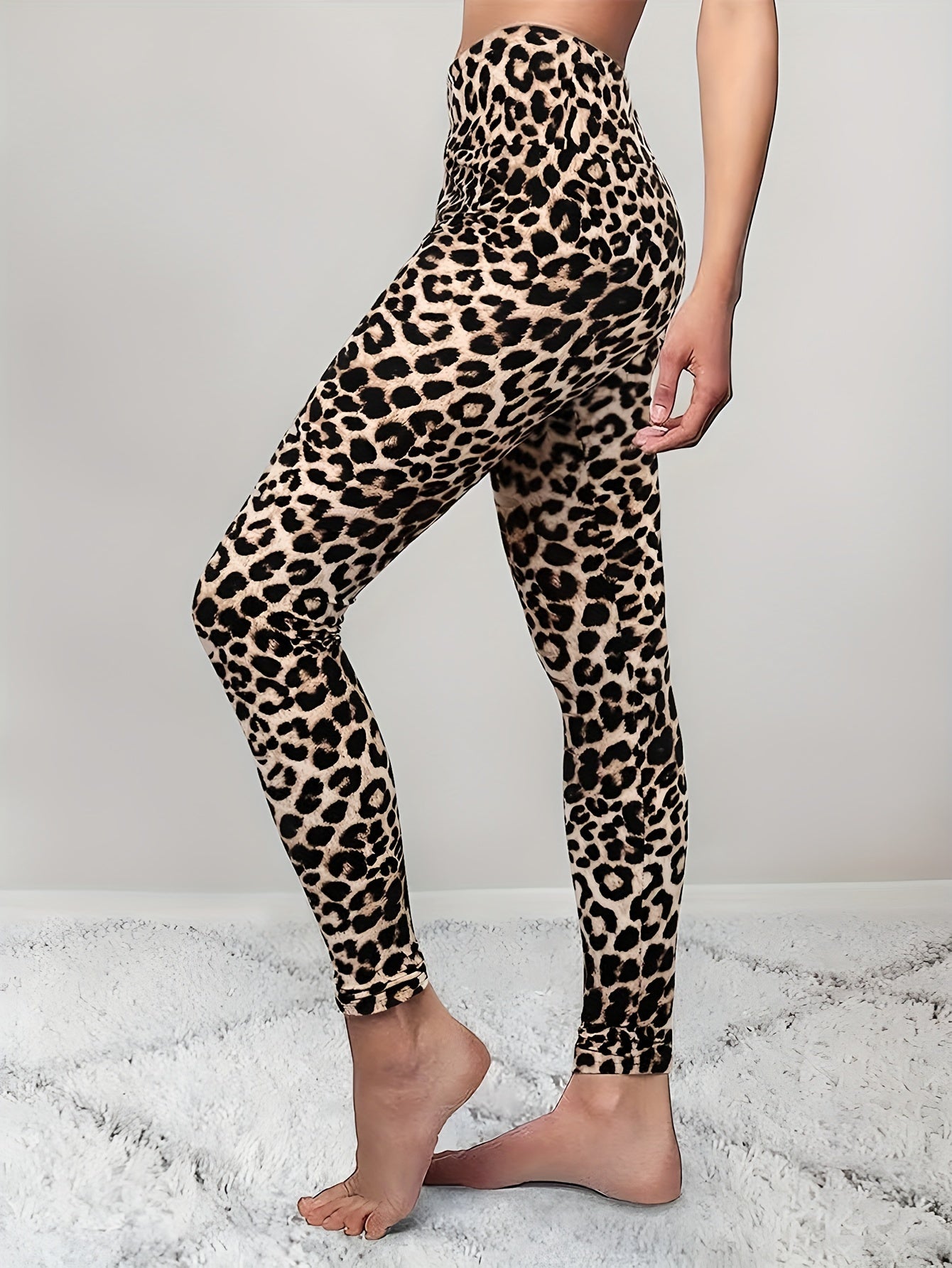 Print Running Leggings High Elastic Yoga Pants Women's Activewear