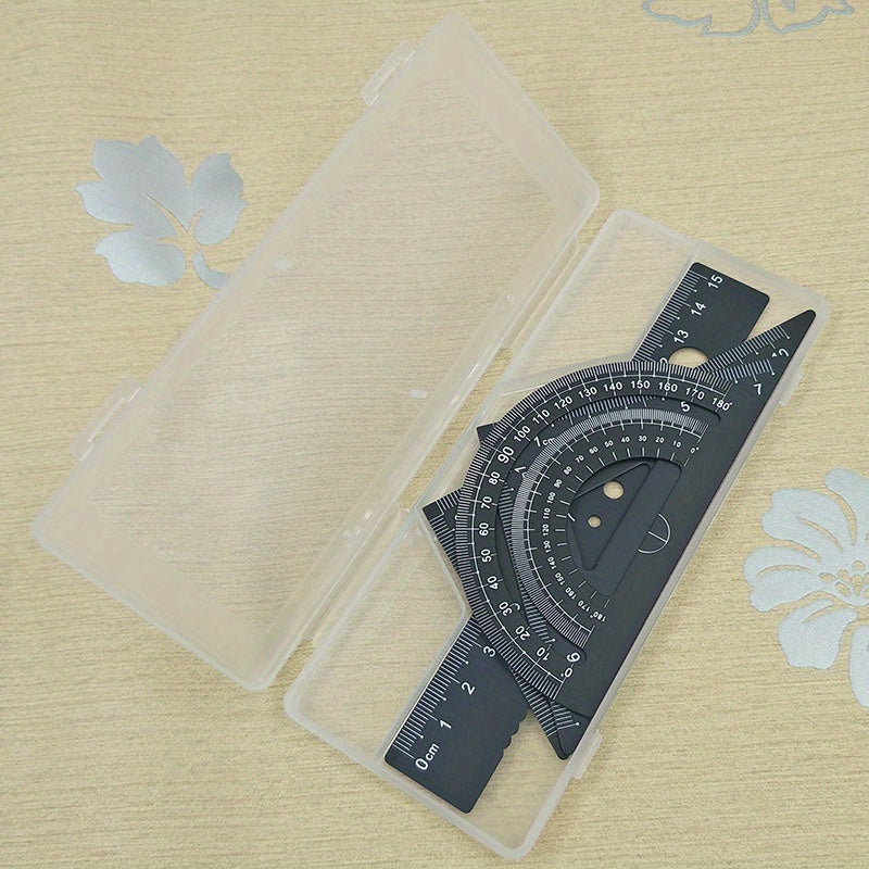 4pcs Laser Engraved Aluminum Special Ruler for Students