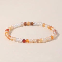 4mm Natural Stone Energy Bracelet Stackable Yoga Healing Beaded Bracelet Gift