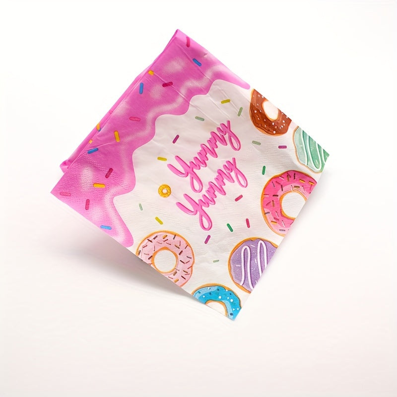 Donut Dessert Theme Party Tableware Set