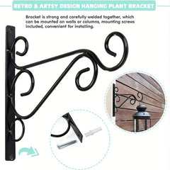 2pcs Hanging Plant Holder 24 99 Cm Wall Hook Bracket for Bird Feeder Lantern