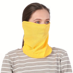 Solid Breathable Neck Gaiter Multifunctional Cover Mask