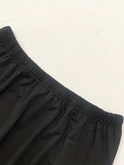 Women's Lace Trim Solid Skirt Sexy Stretch Half Slips Petticoat
