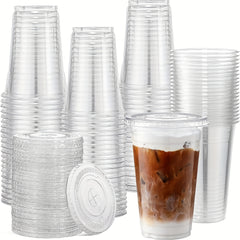 50pcs BPA-Free Clear Plastic Cups For Beverages, 16 oz Disposable