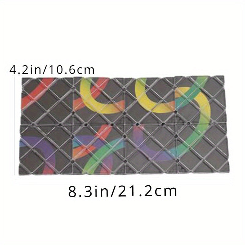Magic Folding Puzzle Cube 18 8 Sided Illusion Brain Teaser for Birthdays