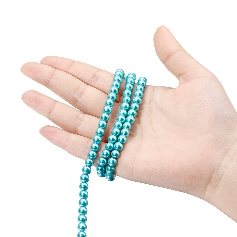 100pcs Glass Pearl Beads for DIY Jewelry Making