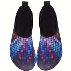Women's Plaid Print Water Shoes Quick Drying Outdoor Sporty Creek Shoes