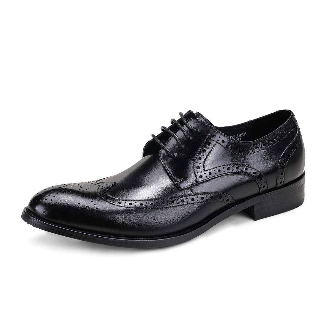 FARWARWO Leather Brogue Wingtip Derby Shoes