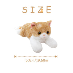 68in Plush Cat Toy Family Companion Soft Stuffed Animal Pillow