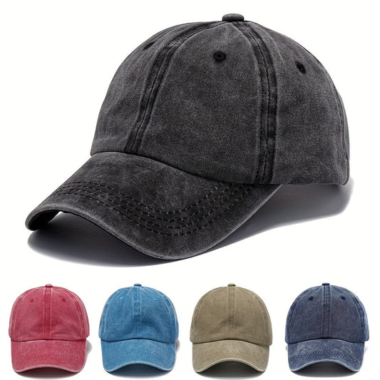 Men's Vintage Baseball Cap Solid Light Plate Cap Outdoor Sun Visor Cap
