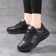 Women's Waterproof Faux Leather Running Shoes
