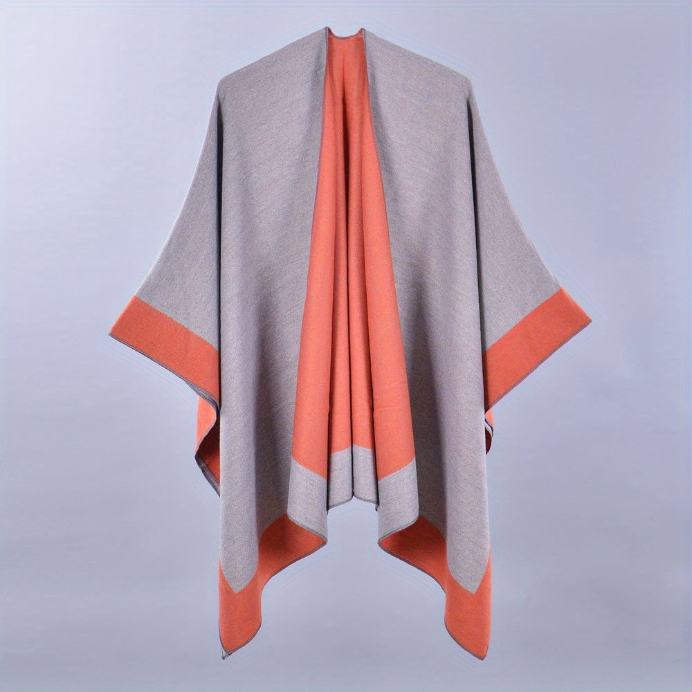 Double Large Shawl Classic Cashmere Tassel Warm Cape Scarf Blanket Wraps