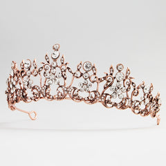 Rhinestone Flower Crown Headband Tiara Hair Accessories