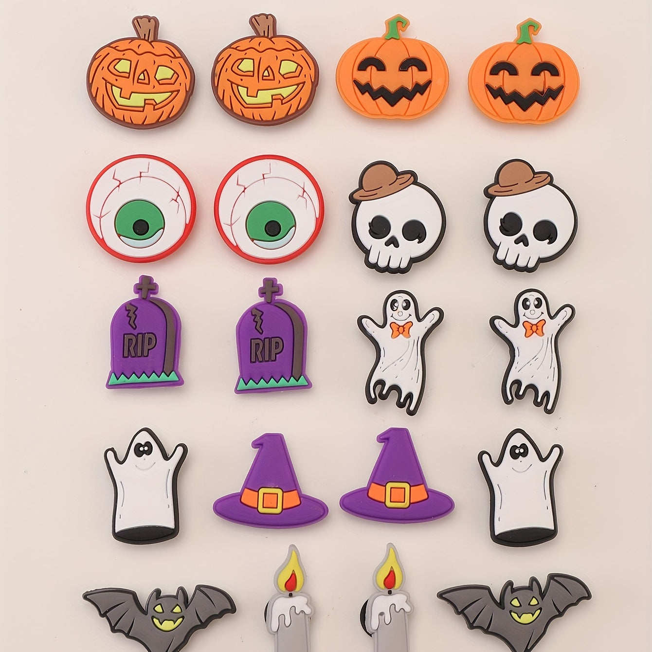 20pcs Halloween Shoe Charm Clog Decoration DIY Shoe Accessories