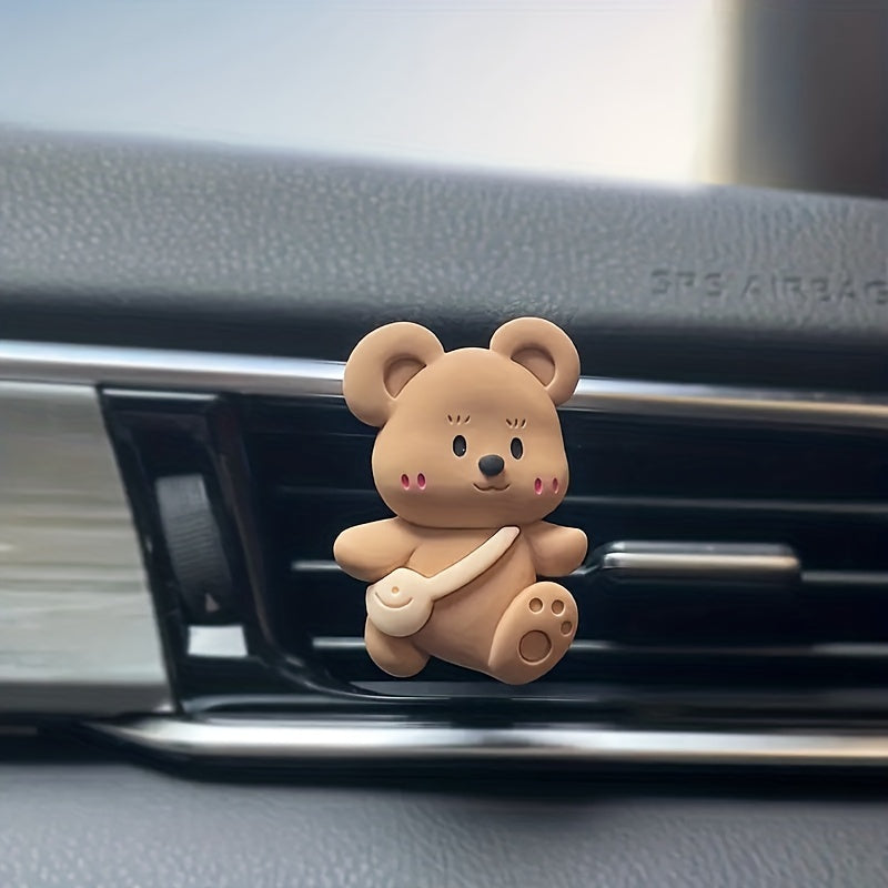 1pc Cartoon Bear Car Air Outlet Aromatherapy Clip
