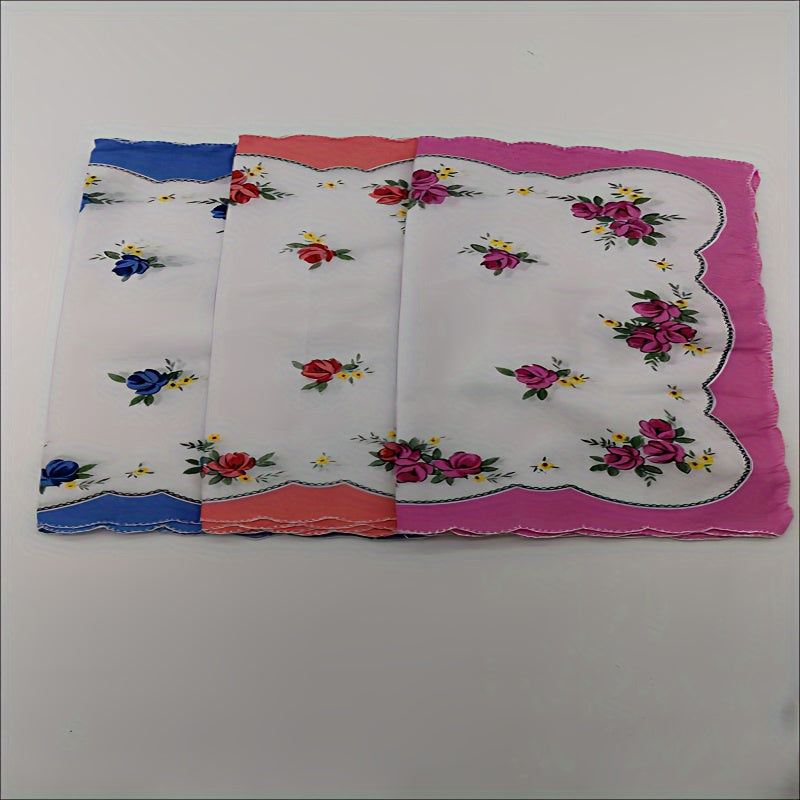 10pcs Vintage Handkerchiefs Party Favors