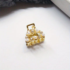 Small Hair Claw Rhinestone Clip, Multiple Pattern Grab