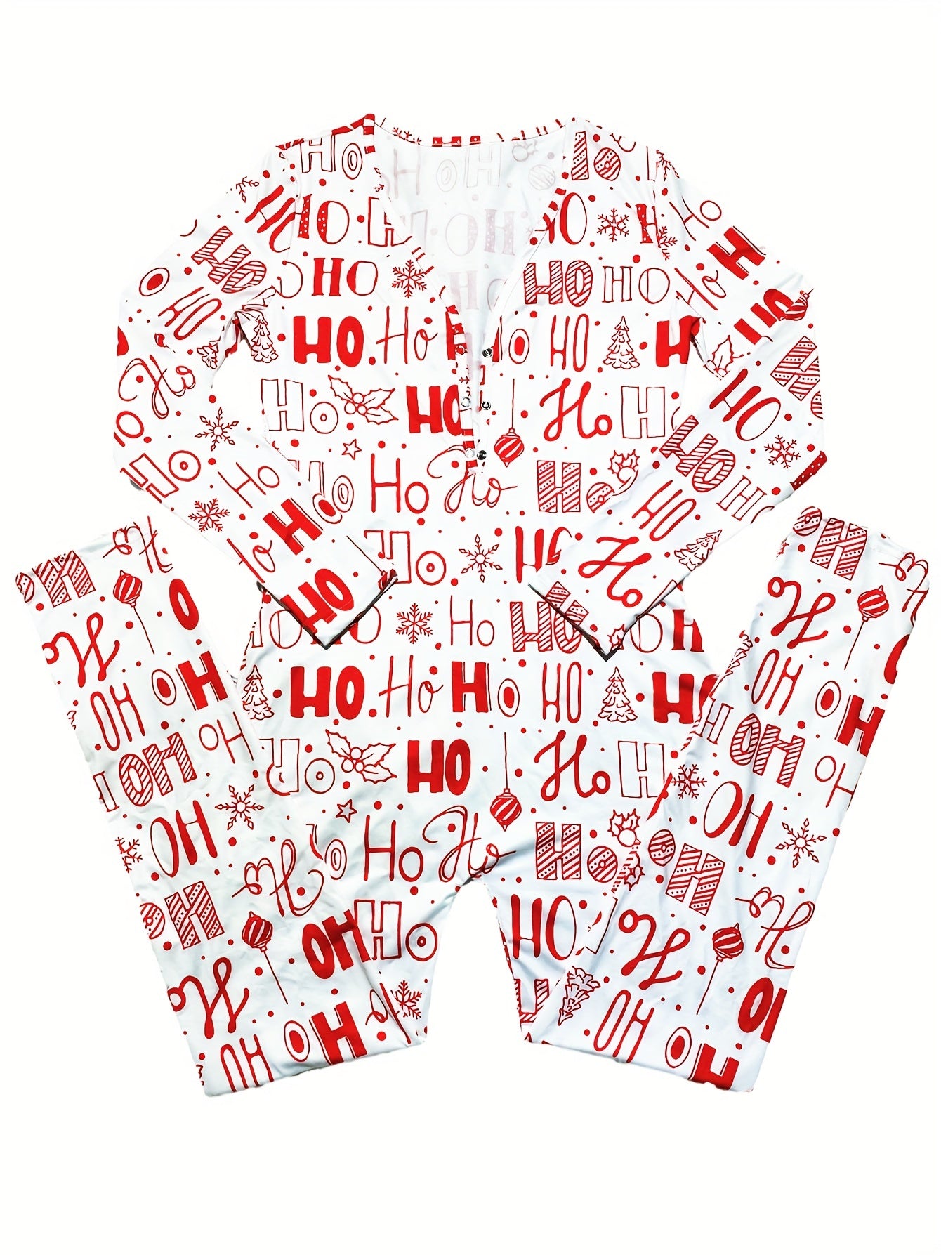 Christmas Long Sleeve Lounge Jumpsuit