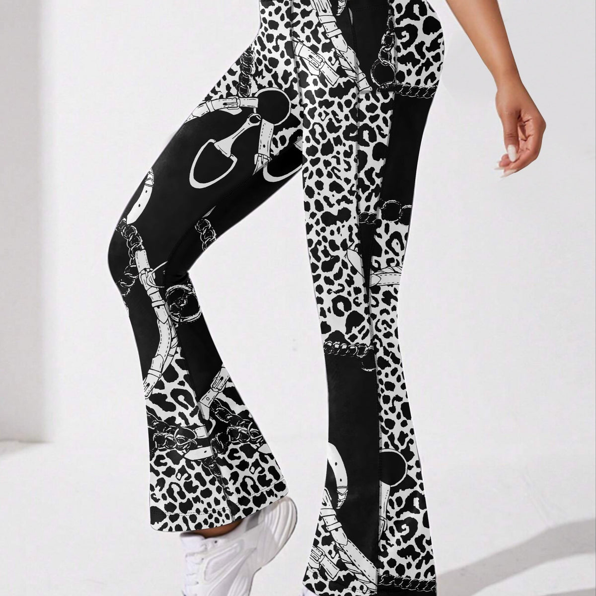 Flared Slimming Yoga Leggings High Stretch Fitness Yoga Pants