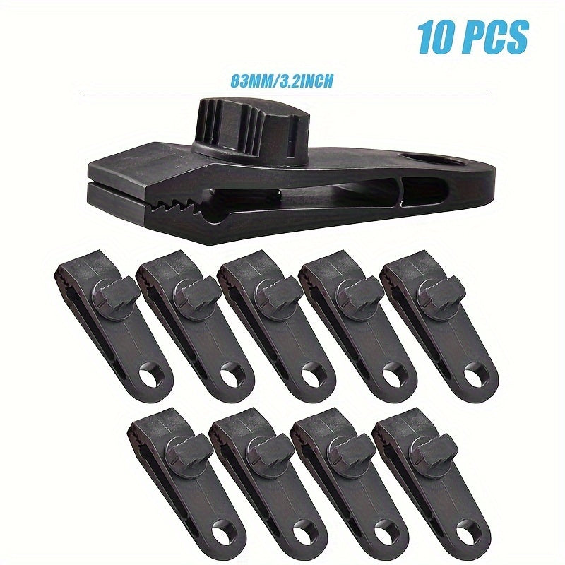 10pcs Heavy Duty Tarp Clips Lock Grip for Outdoor Boat Pool Cover