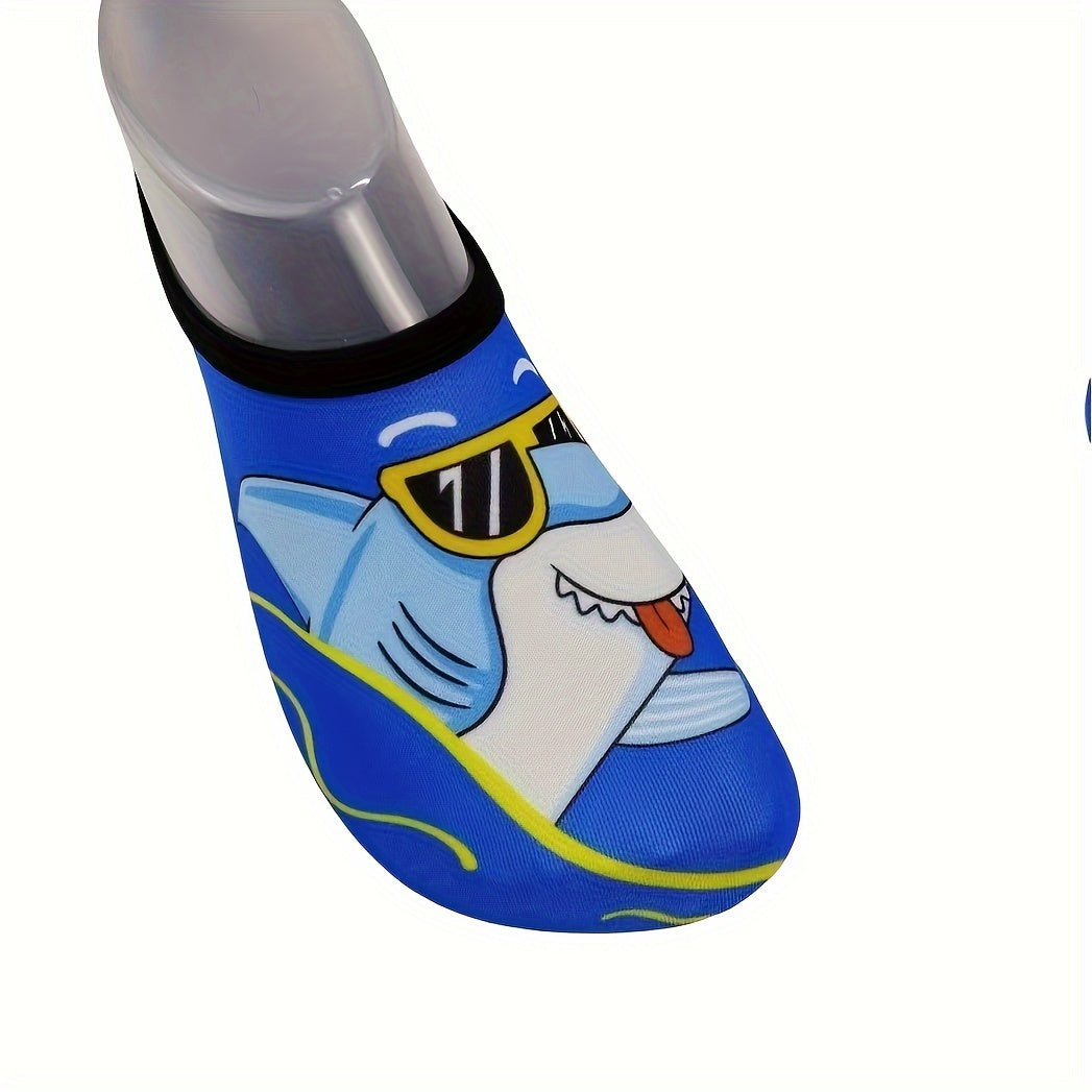 Kid's Shark Pattern Water Socks Breathable Quick Dry Non Slip