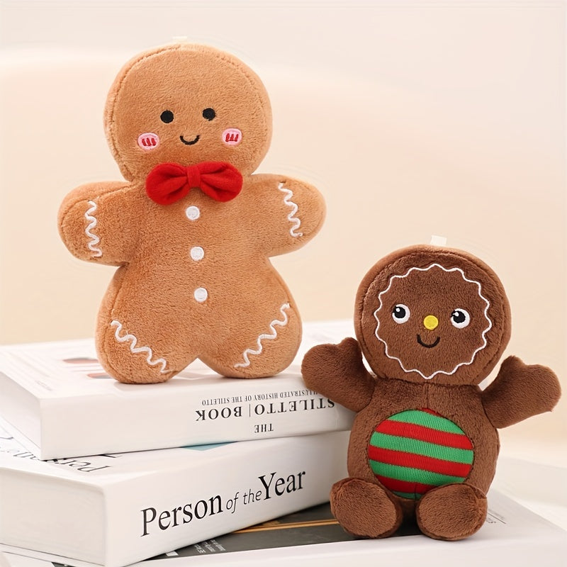 Gingerbread Man Plushie Toy Doll - Christmas Decoration Soft Anime Pillow