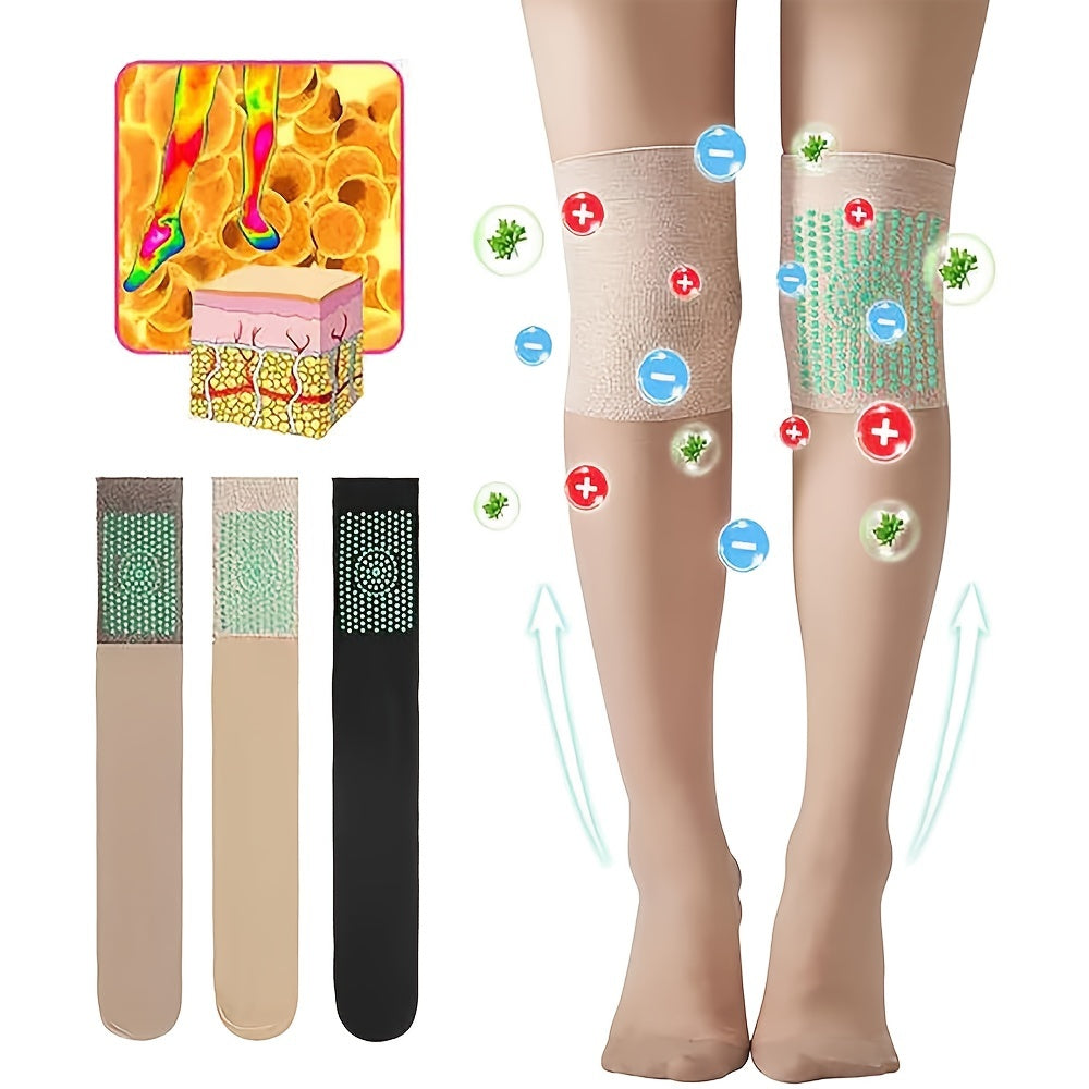 3 Pairs Elastic Thigh High Socks Over The Knee Stockings