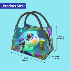 Turtle Insulated Lunch Bag Reusable Portable Cooler