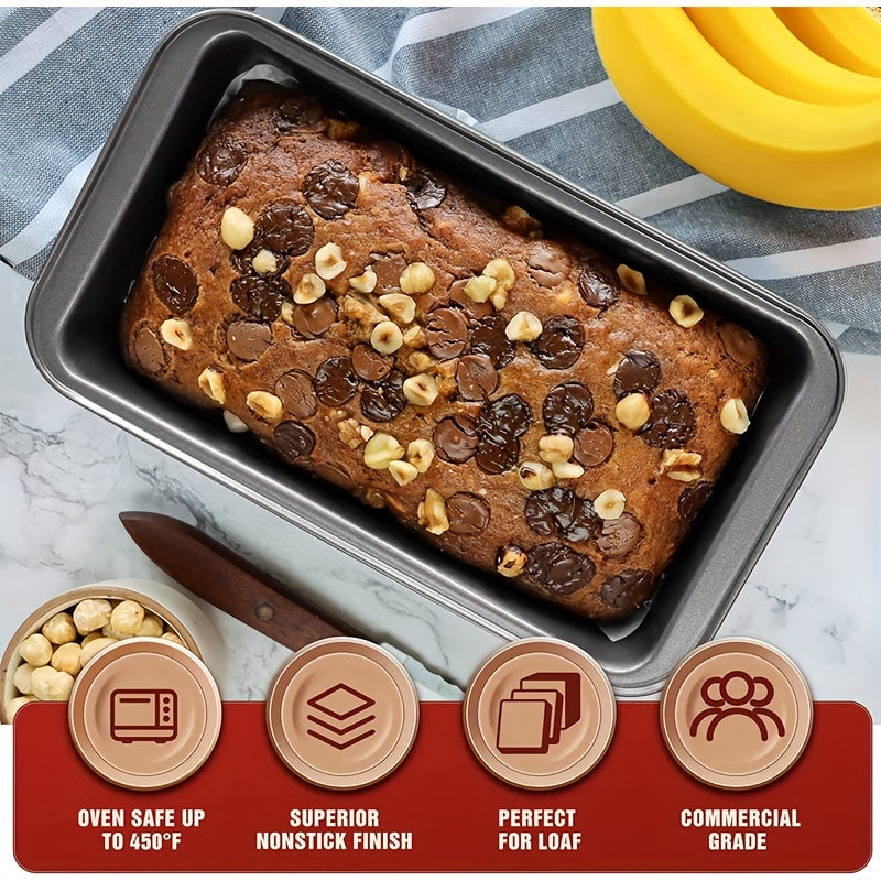 2pcs Non Stick Carbon Steel Bread Pan for Home and Outdoor Use