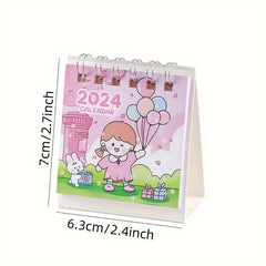 Cartoon Mini Desktop Small Table Calendar Monthly Calendar