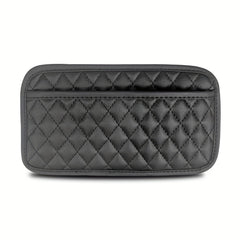 Car Storage Box Sticky Pouch PU Leather Car Storage Bag