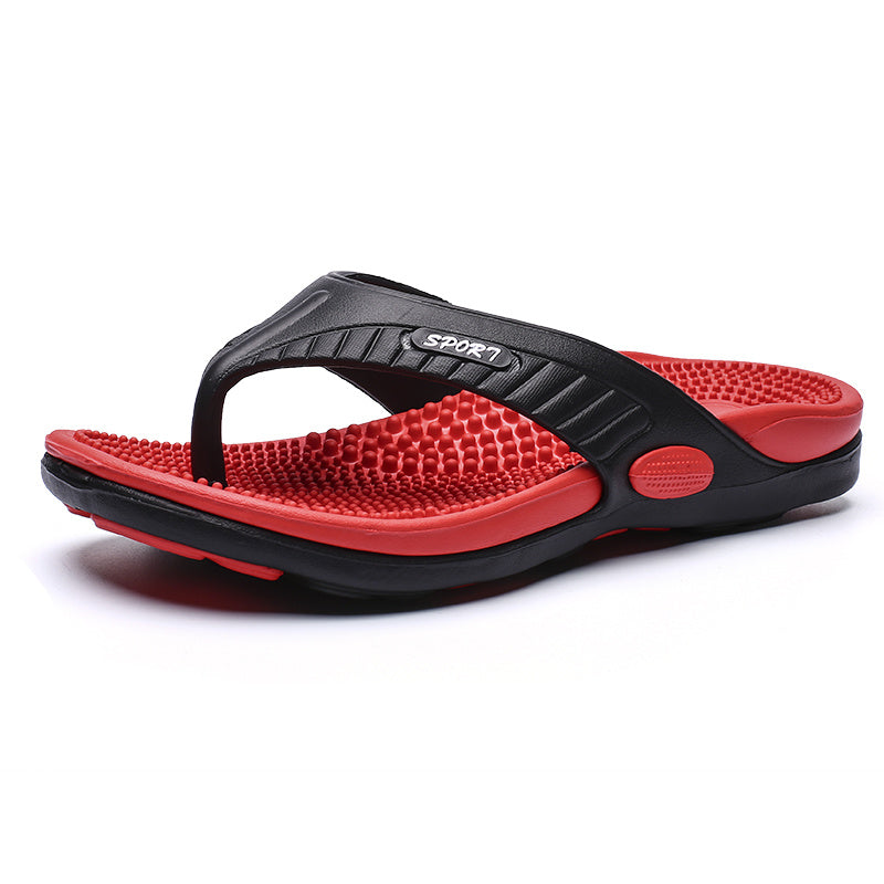 Men Acupressure Massage Flip Flops Lightweight Non Slip Sandals